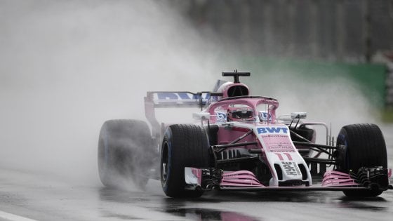 FP1 GP Monza: Perez primo sotto la pioggia