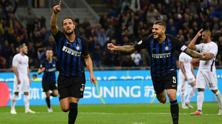 Inter – Fiorentina 2-1, Icardi e D’Ambrosio danno continuità ai nerazzurri