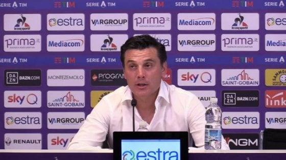 Montella in conferenza stampa nel pre Atalanta-Fiorentina.