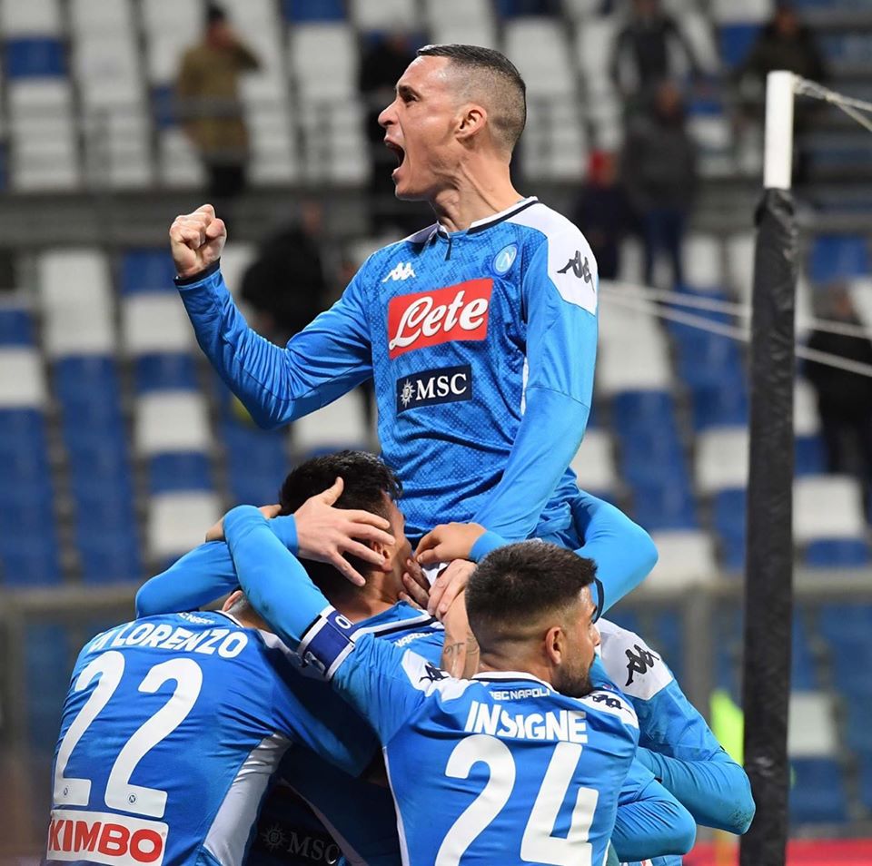 Il Napoli risorge dalle ceneri: vittoria al 94’ contro il Sassuolo