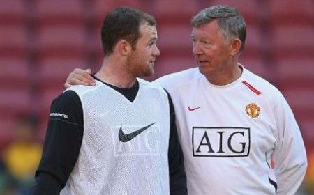 Ferguson insieme a Wayne Rooney