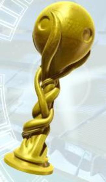 La coppa della Galactik Football Cup.
