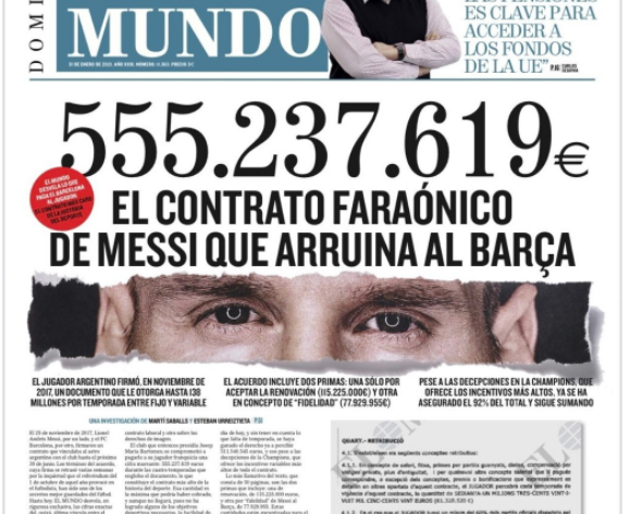 Barcellona, El Mundo lancia la bomba: svelato il contratto di Messi