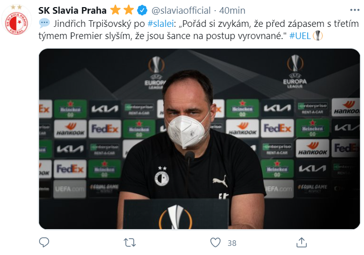 post Slavia Praga-Leicester