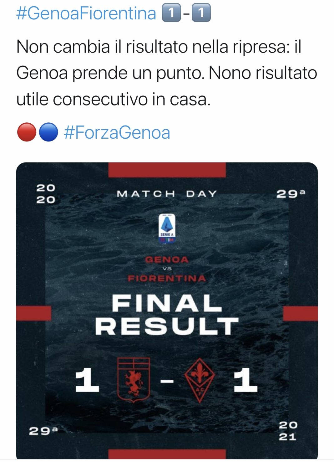 Partita Genoa-Fiorentina