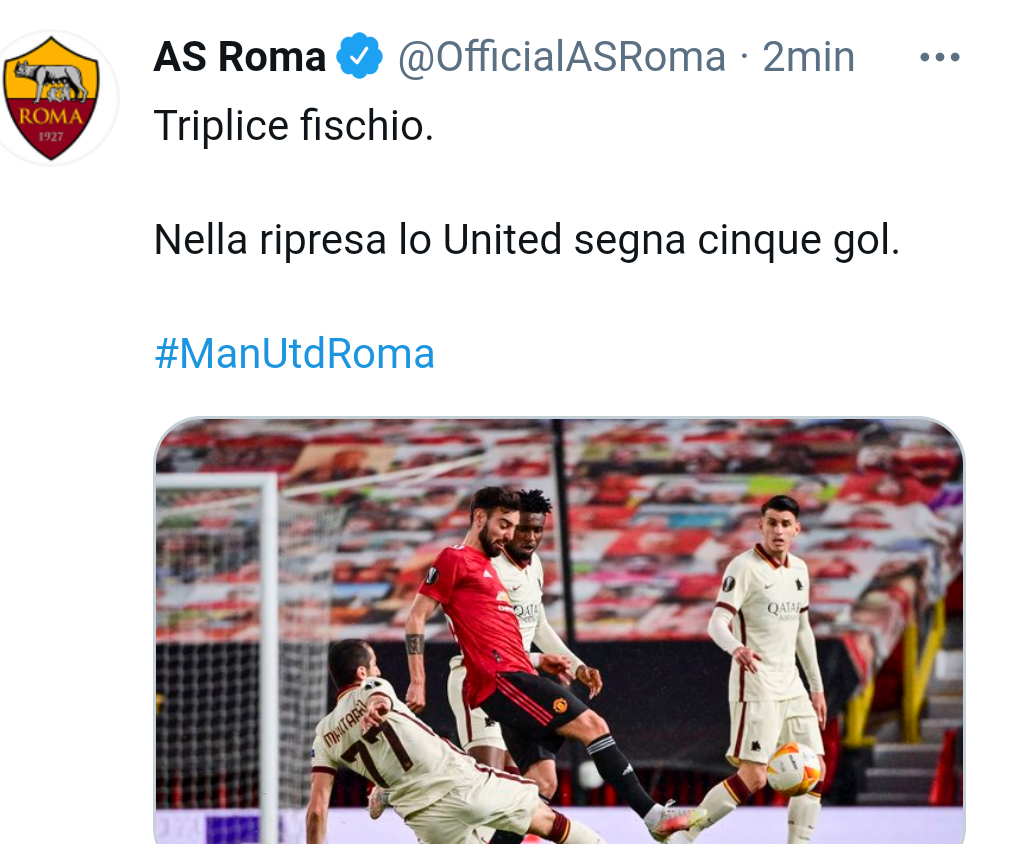 Manchester United-Roma 6-2