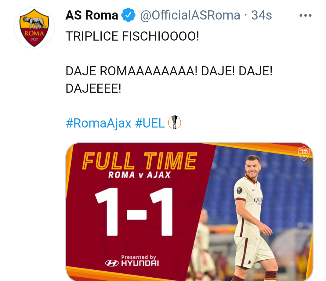 Roma-Ajax 1-1