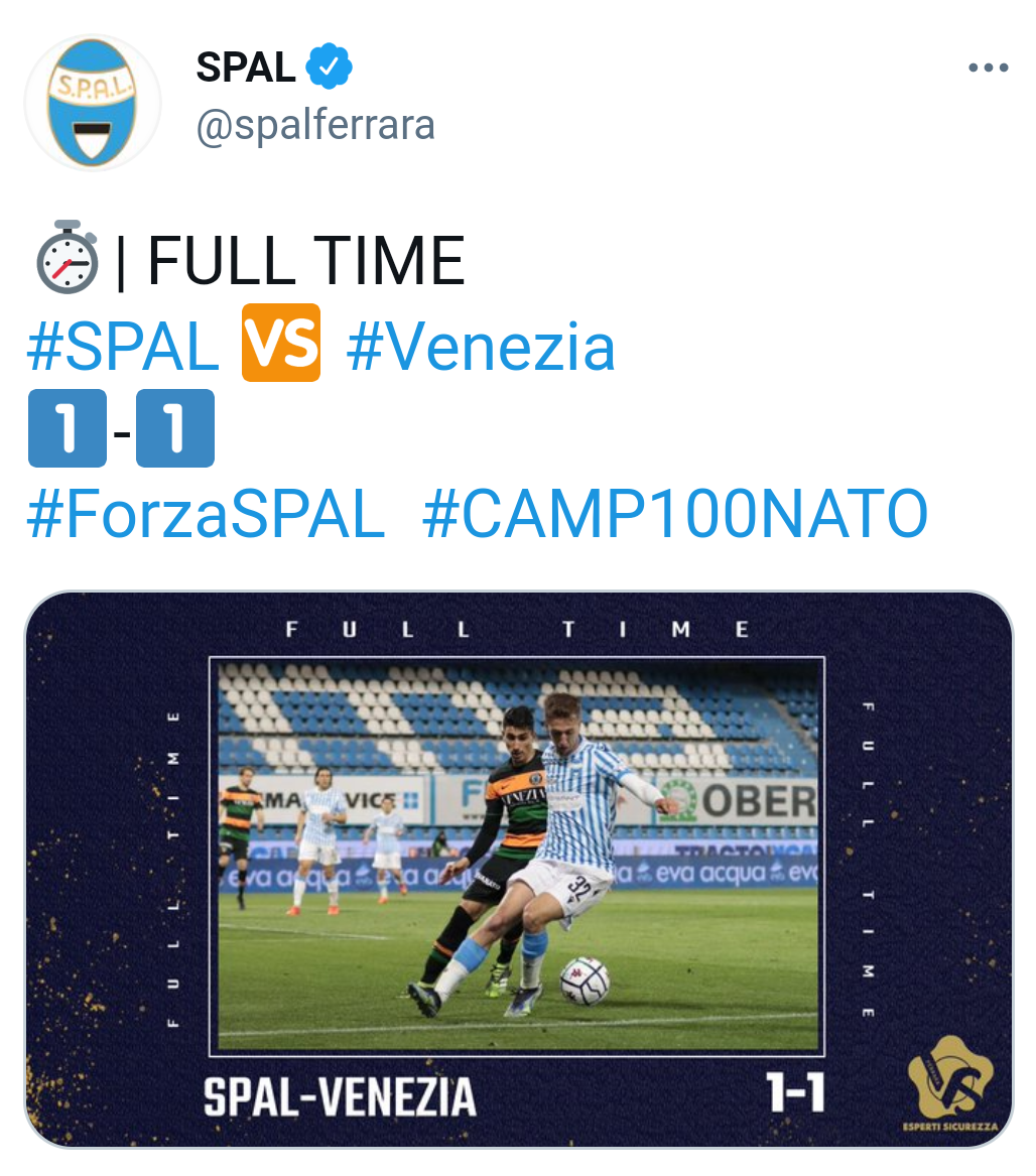 SPAL-Venezia 1-1