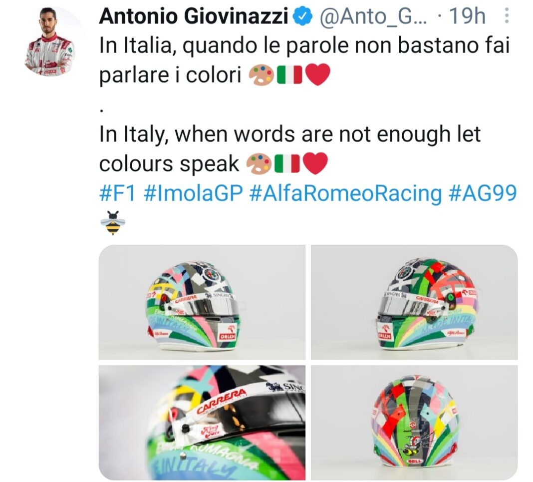 casco di Giovinazzi