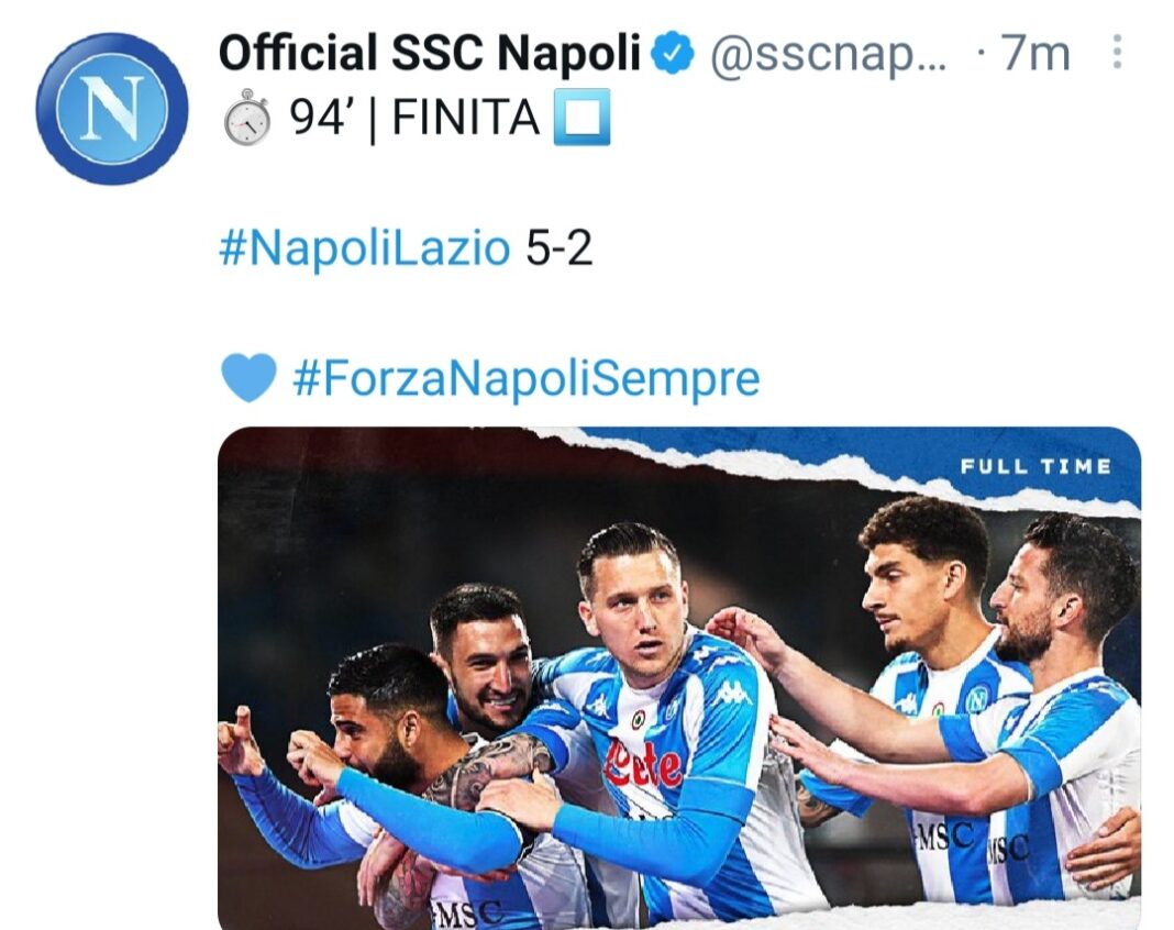 Napoli Lazio 5 2