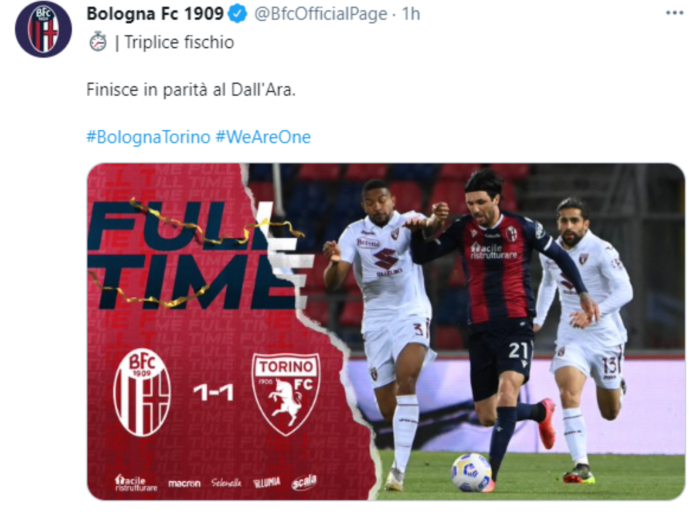 Le dichiarazioni post partita di Bologna-Torino ...