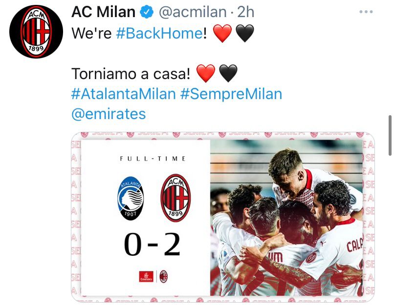 Atalanta-Milan 0-2