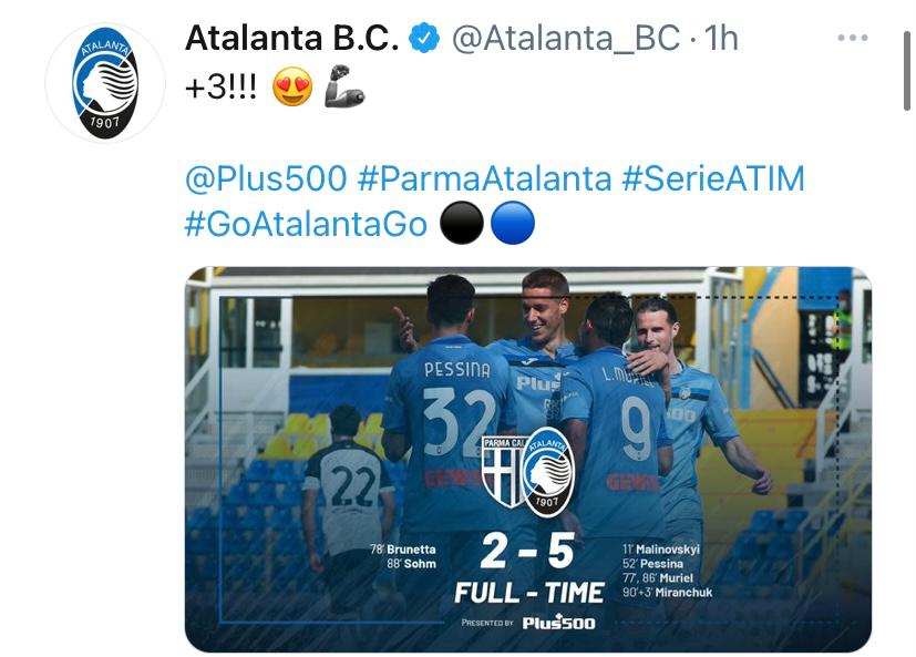Parma-Atalanta 2-5