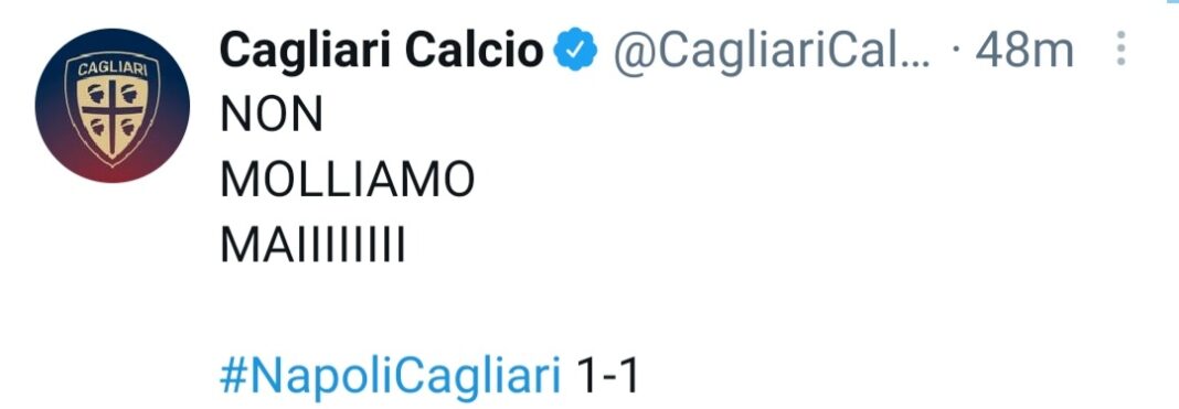Napoli-Cagliari 1-1