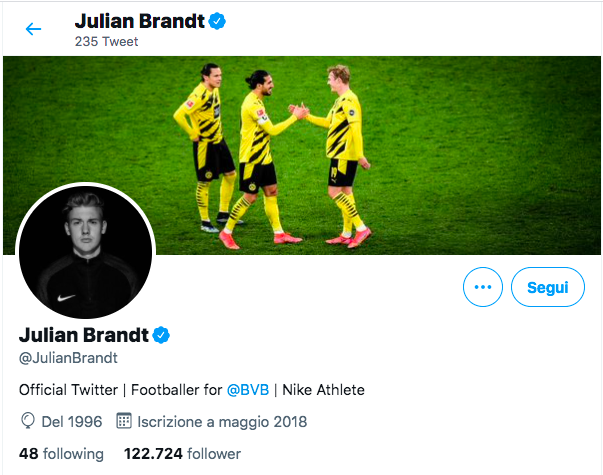 Brandt vede solo il Borussia Dortmund