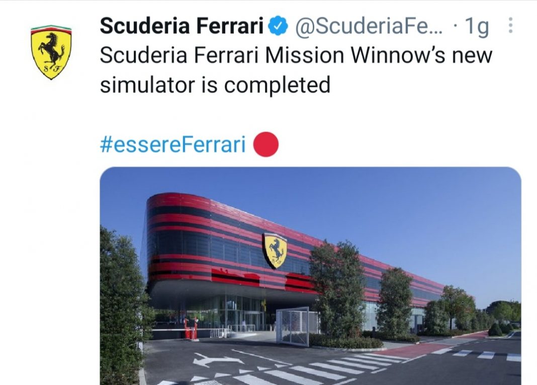 Ferrari simulatore