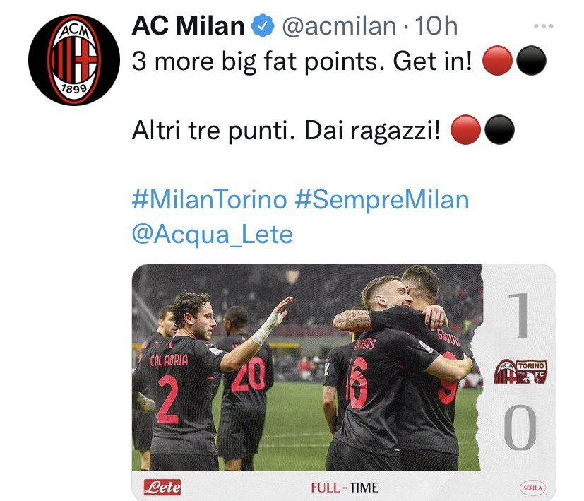 Milan-Torino 1-0