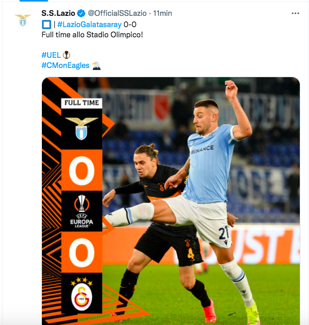 La Lazio ci prova ma finisce 0-0 con il Galatasaray