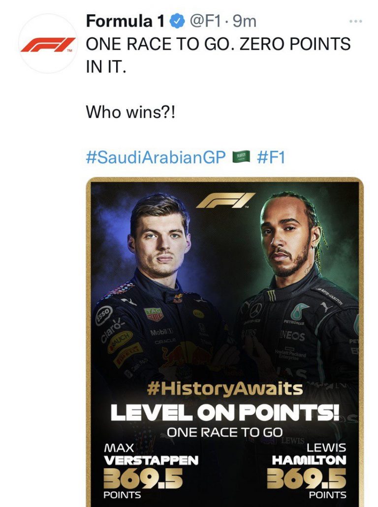 Gp Arabia Saudita: Hamilton vince, il Mondiale è ancora aperto