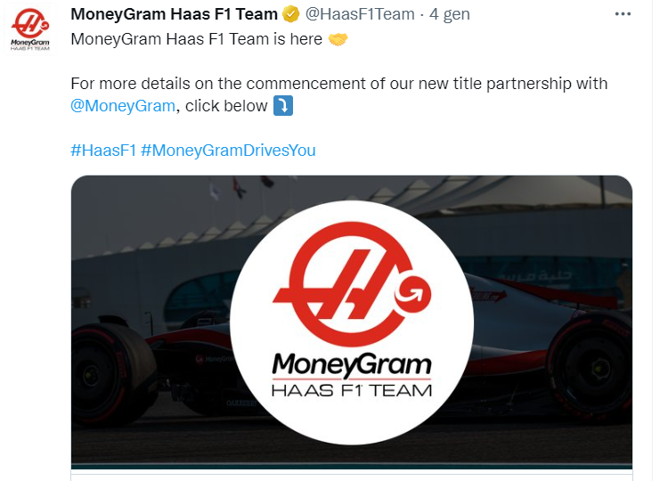 Photo of Haas unveils new logo: the MoneyGram Haas F1 Team