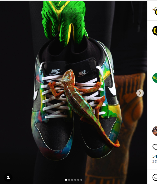 L’Oregon Football indosserà le scarpe Nike Dunk con colori diversi per la partita contro il Colorado